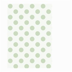 Green Dots Modern Pattern Paper Small Garden Flag (two Sides) by Wegoenart