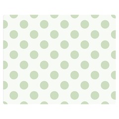 Green Dots Modern Pattern Paper Double Sided Flano Blanket (medium)  by Wegoenart