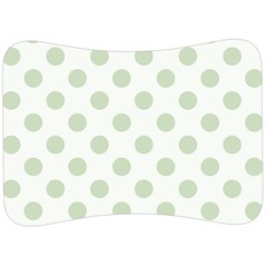 Green Dots Modern Pattern Paper Velour Seat Head Rest Cushion by Wegoenart