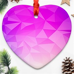 Low Poly Triangle Pattern Ornament (heart) by Wegoenart