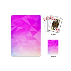 Low Poly Triangle Pattern Playing Cards (mini) by Wegoenart