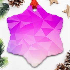 Low Poly Triangle Pattern Ornament (snowflake) by Wegoenart