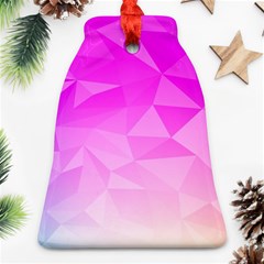 Low Poly Triangle Pattern Bell Ornament (two Sides) by Wegoenart