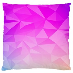 Low Poly Triangle Pattern Large Cushion Case (two Sides) by Wegoenart