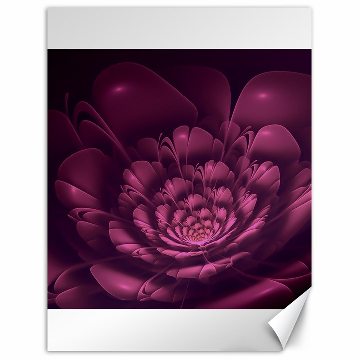 Fractal Blossom Flower Bloom Canvas 12  x 16 