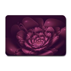 Fractal Blossom Flower Bloom Small Doormat  by Wegoenart