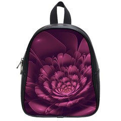 Fractal Blossom Flower Bloom School Bag (small) by Wegoenart