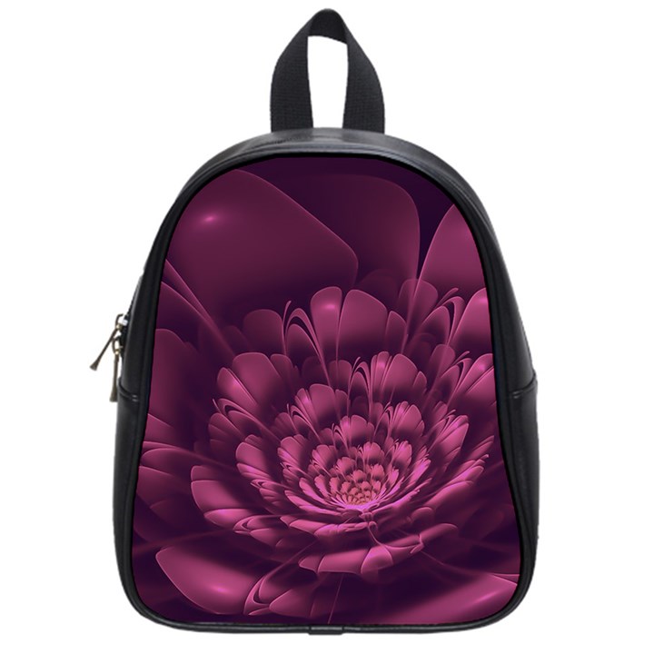 Fractal Blossom Flower Bloom School Bag (Small)