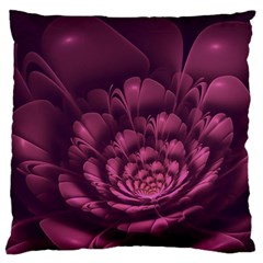 Fractal Blossom Flower Bloom Large Cushion Case (one Side) by Wegoenart