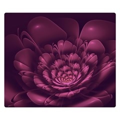 Fractal Blossom Flower Bloom Double Sided Flano Blanket (small)  by Wegoenart