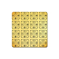 Pattern Background Abstract Design Square Magnet by Wegoenart