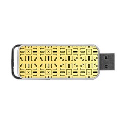 Pattern Background Abstract Design Portable Usb Flash (two Sides) by Wegoenart