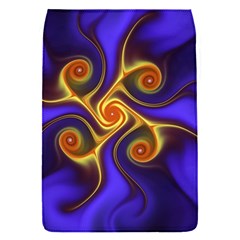 Fractal Neon Blue Bright Fantasy Removable Flap Cover (s) by Wegoenart