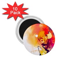 Paint Splash Paint Splatter Design 1 75  Magnets (10 Pack)  by Wegoenart