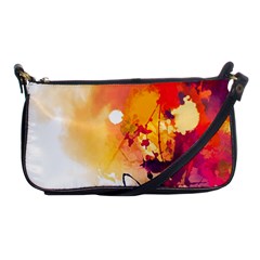 Paint Splash Paint Splatter Design Shoulder Clutch Bag by Wegoenart