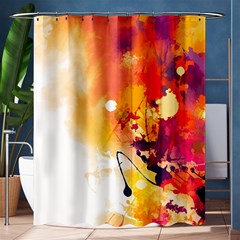 Paint Splash Paint Splatter Design Shower Curtain 60  X 72  (medium)  by Wegoenart