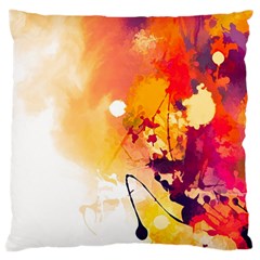 Paint Splash Paint Splatter Design Large Cushion Case (one Side) by Wegoenart