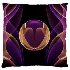 Fractal Glass Ball Bright Sphere Standard Flano Cushion Case (two Sides) by Wegoenart