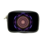 Fractal Neon Blue Energy Fantasy Coin Purse Front