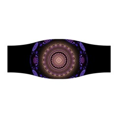 Fractal Neon Blue Energy Fantasy Stretchable Headband by Wegoenart