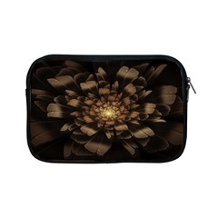 Fractal Flower Floral Bloom Brown Apple Ipad Mini Zipper Cases by Wegoenart