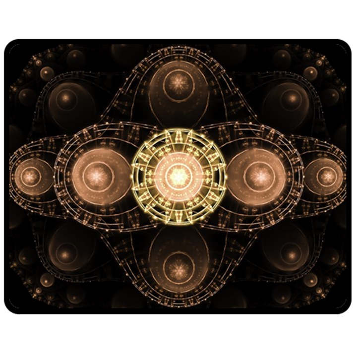 Fractal Design Pattern Fantasy Double Sided Fleece Blanket (Medium) 