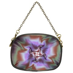 Fractal Rainbow Colorful Pattern Chain Purse (Two Sides)