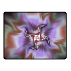 Fractal Rainbow Colorful Pattern Fleece Blanket (small) by Wegoenart