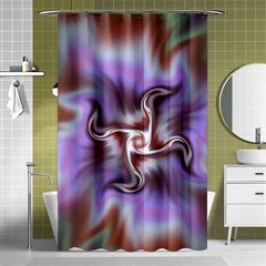 Fractal Rainbow Colorful Pattern Shower Curtain 48  X 72  (small)  by Wegoenart