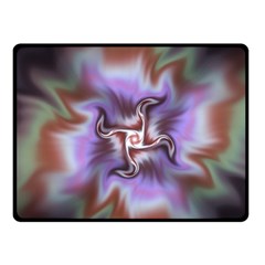 Fractal Rainbow Colorful Pattern Double Sided Fleece Blanket (small)  by Wegoenart