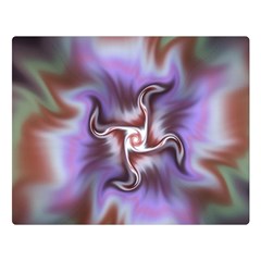 Fractal Rainbow Colorful Pattern Double Sided Flano Blanket (large)  by Wegoenart