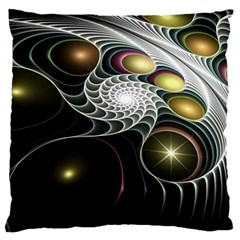 Fractal Bulbs Fantasy Curve Large Cushion Case (one Side) by Wegoenart