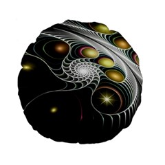 Fractal Bulbs Fantasy Curve Standard 15  Premium Flano Round Cushions by Wegoenart