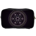 Fractal Mandala Circles Purple Toiletries Bag (One Side) Front