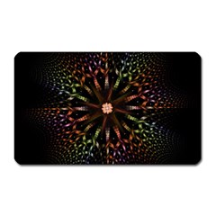 Fractal Colorful Pattern Texture Magnet (rectangular) by Wegoenart