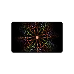 Fractal Colorful Pattern Texture Magnet (name Card) by Wegoenart