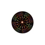 Fractal Colorful Pattern Texture Golf Ball Marker (4 pack) Front