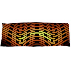 Fractal Orange Texture Waves Body Pillow Case Dakimakura (two Sides)