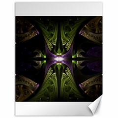 Fractal Green Tin Pattern Texture Canvas 18  X 24  by Wegoenart