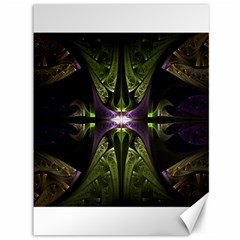 Fractal Green Tin Pattern Texture Canvas 36  X 48  by Wegoenart