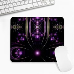 Fractal Purple Elements Violet Large Mousepads by Wegoenart