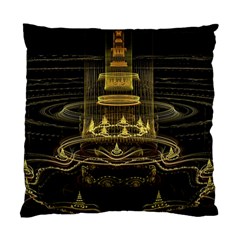 Fractal City Geometry Lights Night Standard Cushion Case (two Sides)