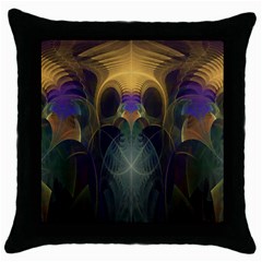 Fractal Colorful Pattern Design Throw Pillow Case (black)