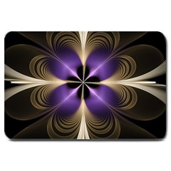 Fractal Glow Flowing Fantasy Large Doormat  by Wegoenart