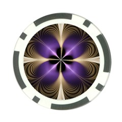 Fractal Glow Flowing Fantasy Poker Chip Card Guard (10 Pack) by Wegoenart