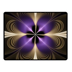 Fractal Glow Flowing Fantasy Fleece Blanket (small) by Wegoenart