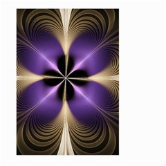 Fractal Glow Flowing Fantasy Large Garden Flag (two Sides) by Wegoenart