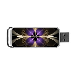 Fractal Glow Flowing Fantasy Portable Usb Flash (two Sides) by Wegoenart