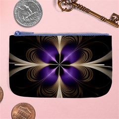 Fractal Glow Flowing Fantasy Large Coin Purse