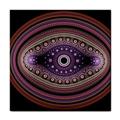 Fractal Pink Eye Fantasy Pattern Tile Coasters by Wegoenart